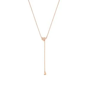 Heart Transformer Necklace, diamonds, rose gold