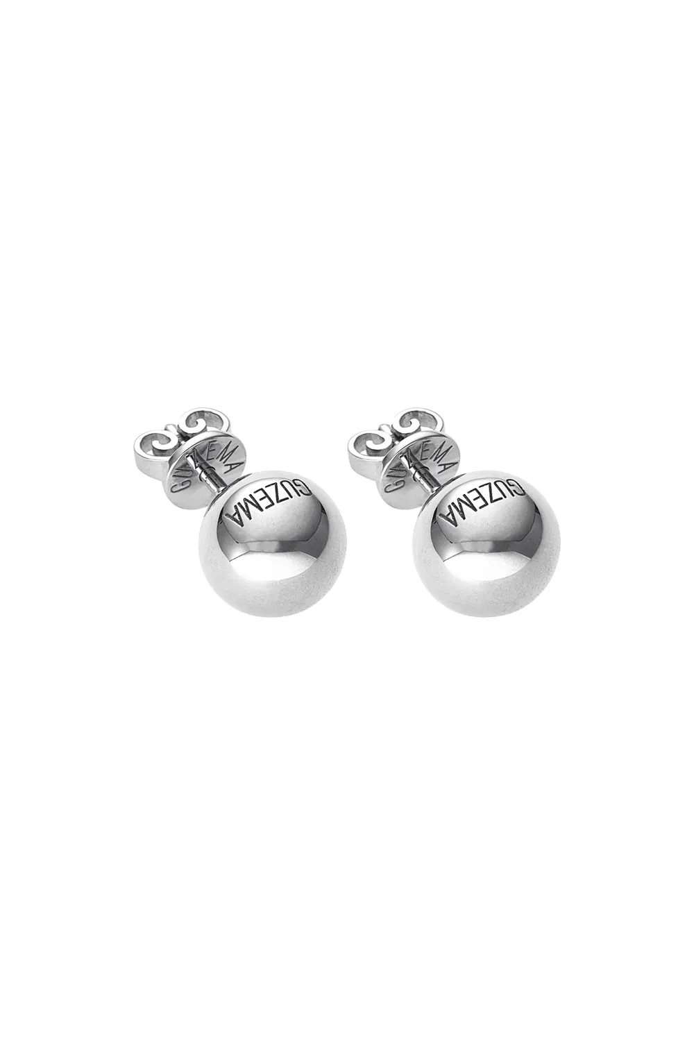 Earrings Bold Orb Earrings, white gold for a unique and sophisticated look