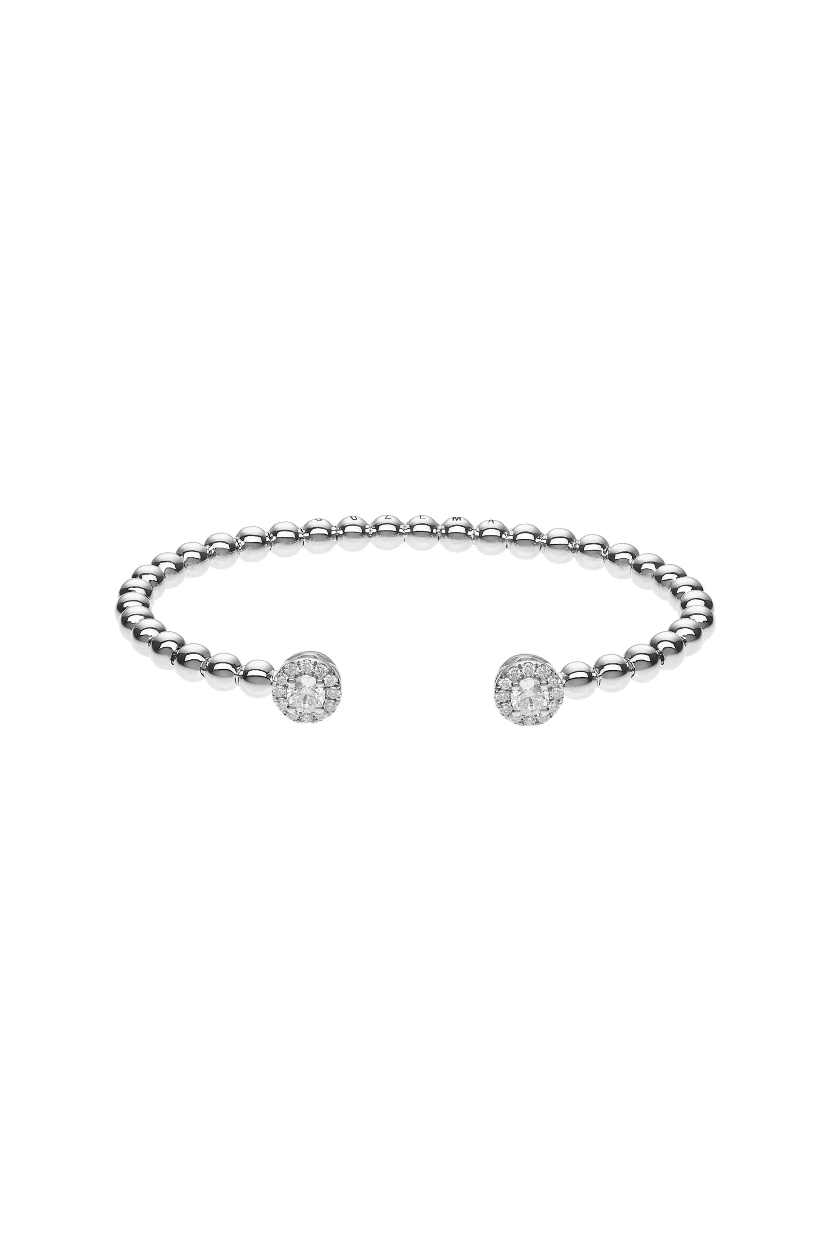 Bracelets Halo Spiral Bracelet, white gold for everyday elegance