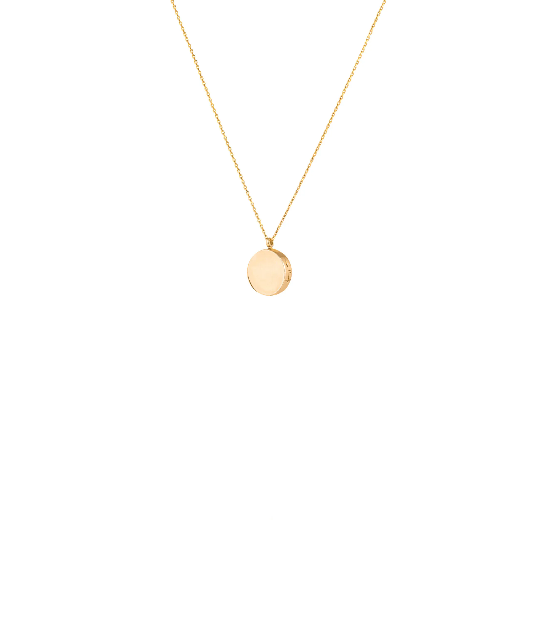 Necklaces Round Locket Necklace, yellow gold with fast delivery from Guzema