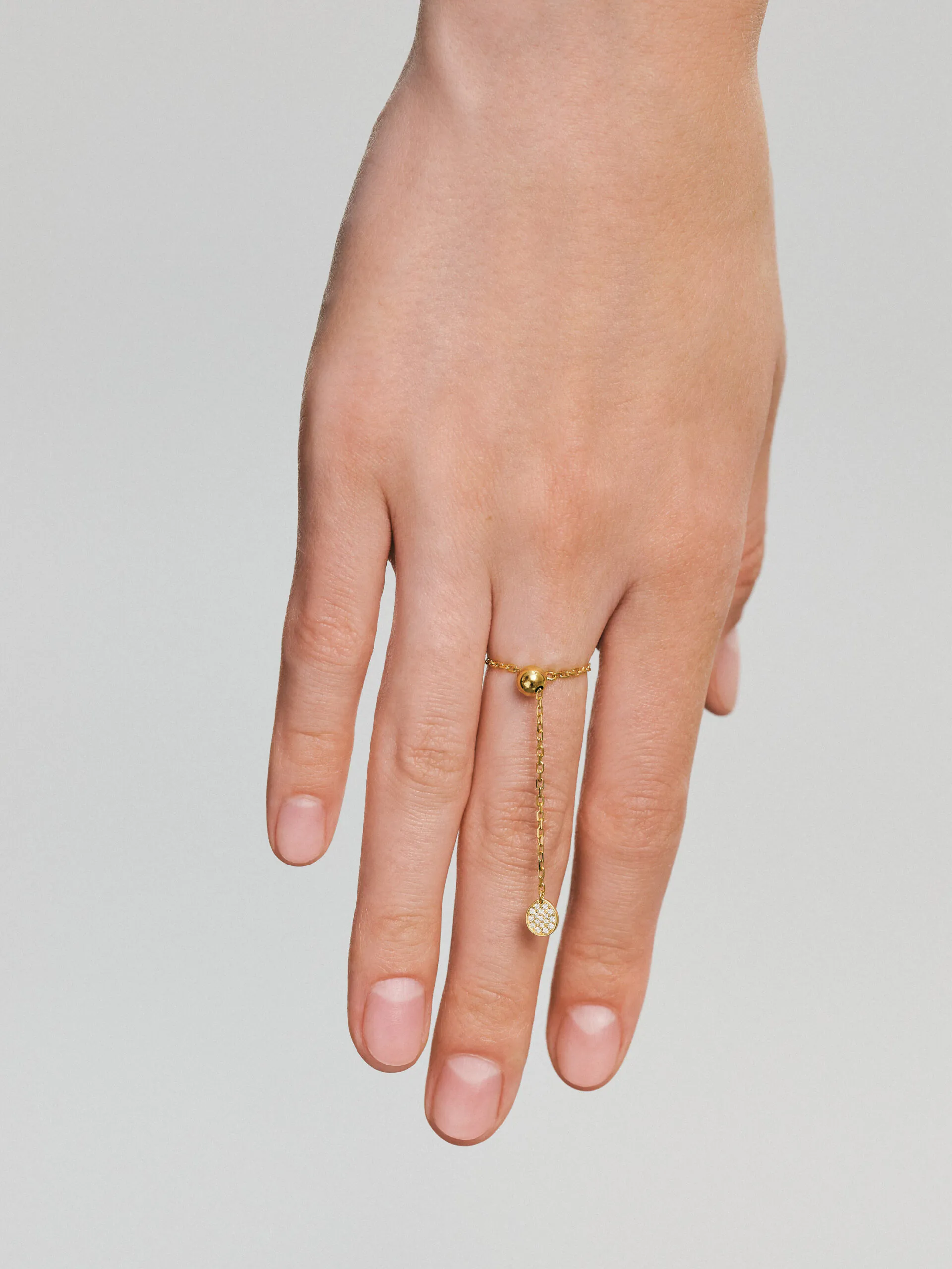 Rings Flat Charm Transformer Ring, diamonds, yellow gold with modern design available now