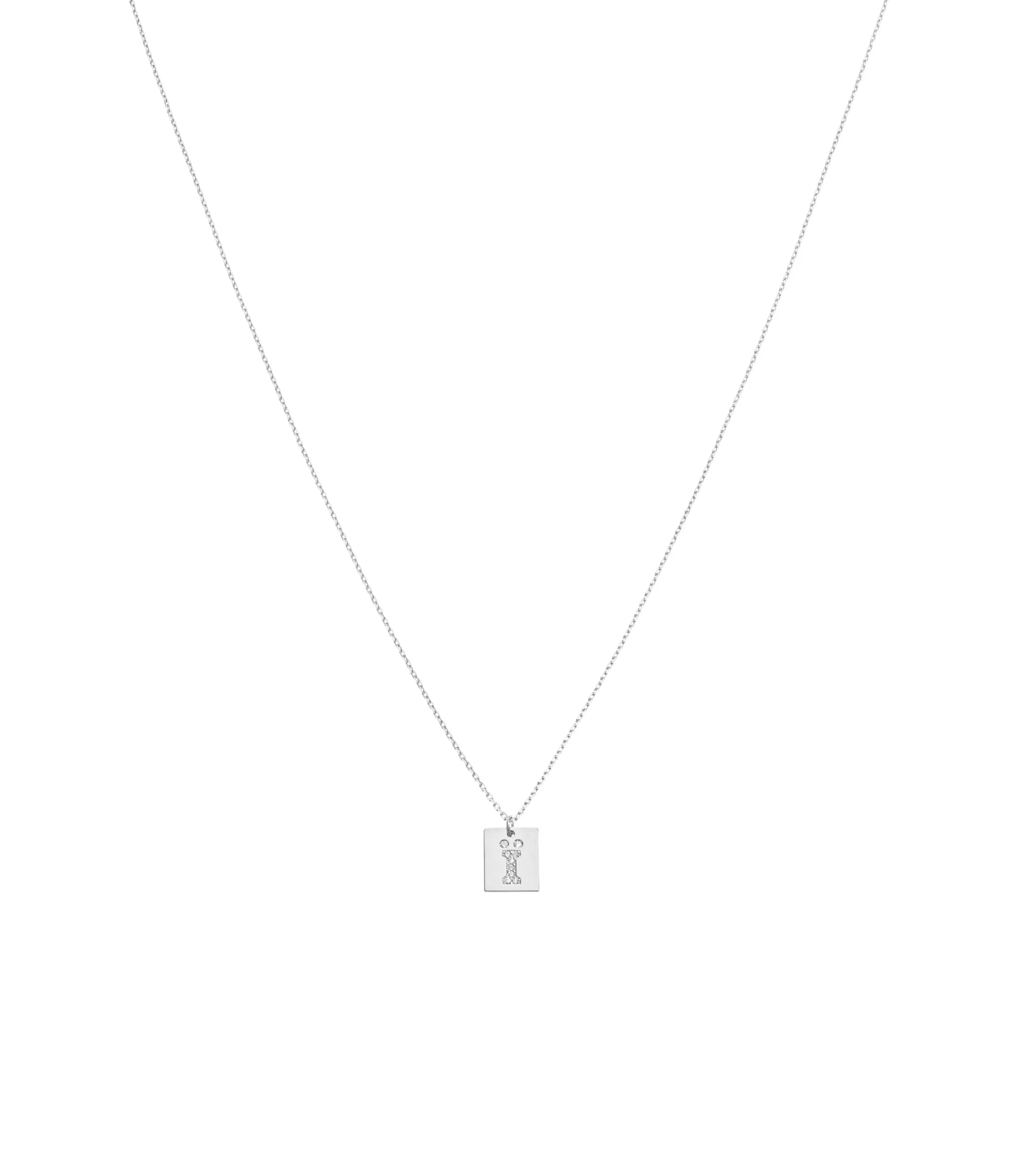 Necklaces Essence Necklace, diamonds, white gold with fast delivery from Guzema