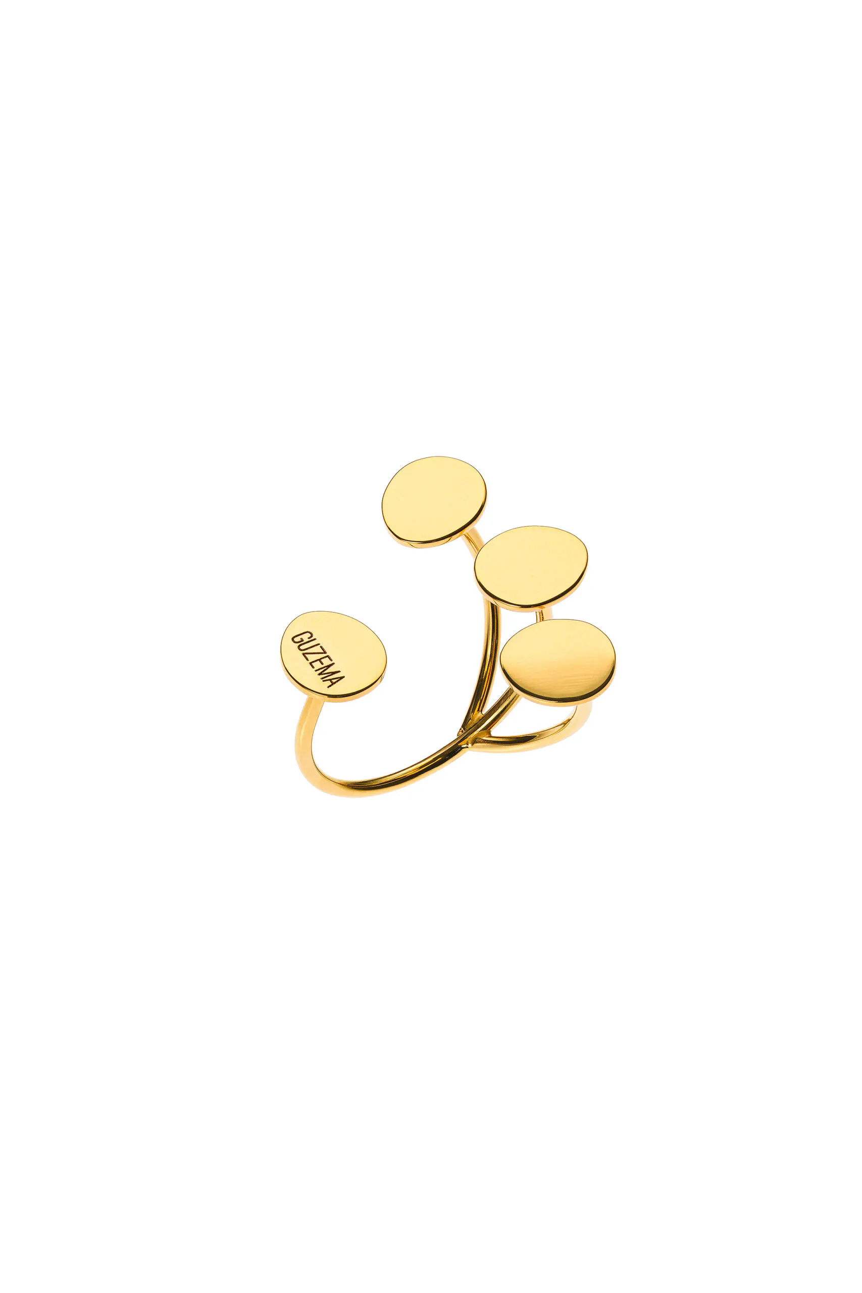 Rings Petal Flat Ring, yellow gold with luxury craftsmanship from Guzema