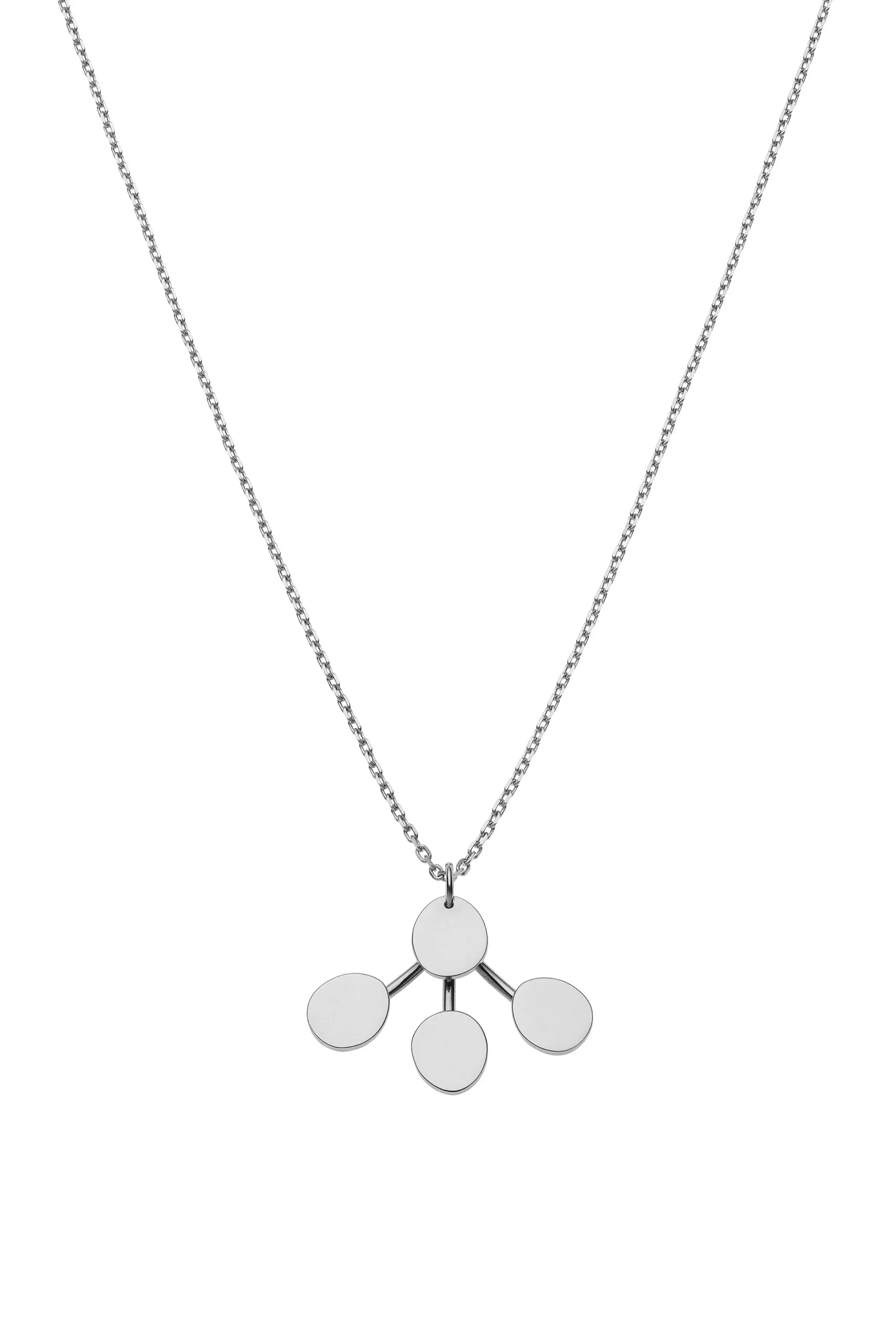 Necklaces Petal Flat Necklace, white gold with fast delivery from Guzema