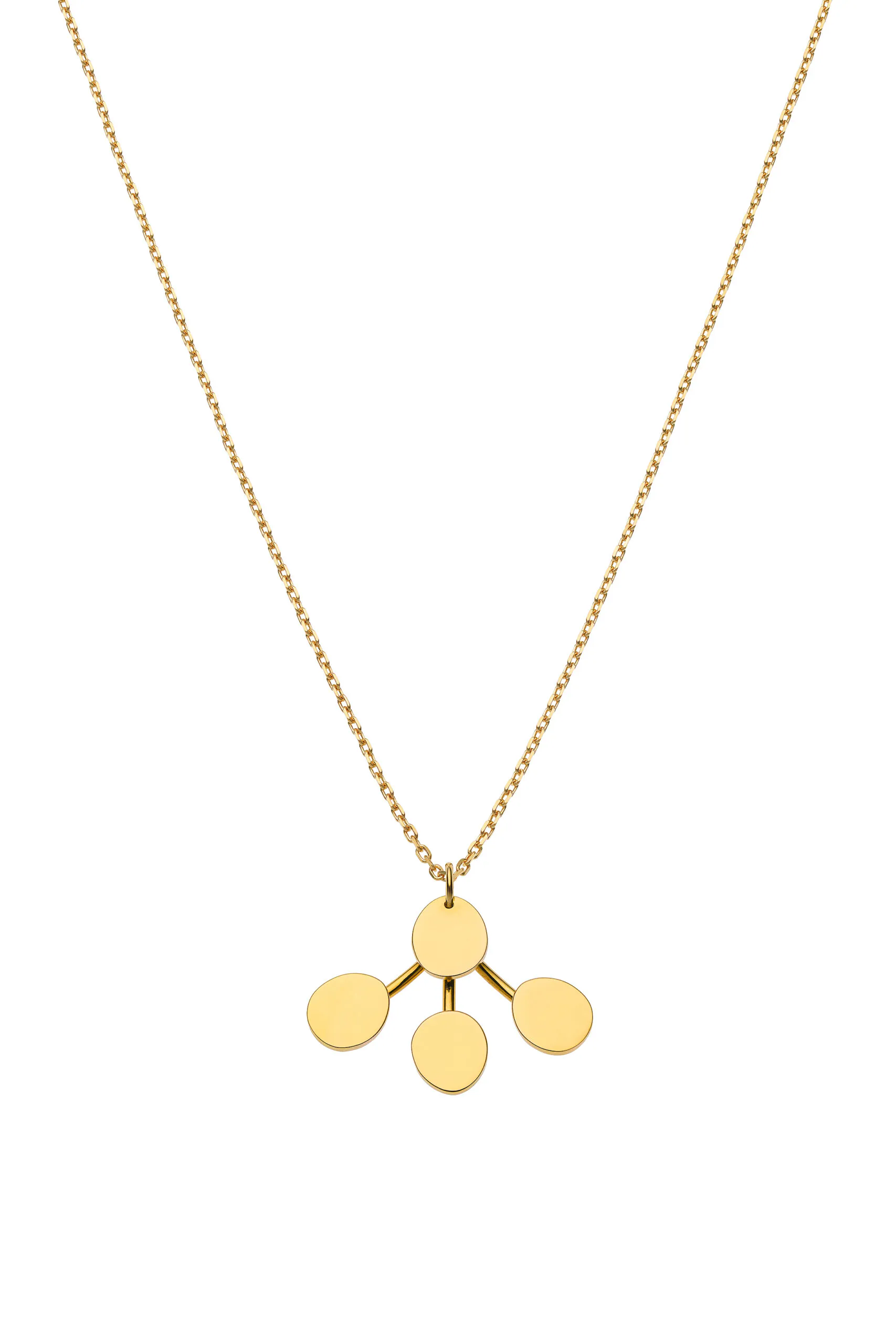 Custom Necklaces Petal Flat Necklace, yellow gold for a luxurious style