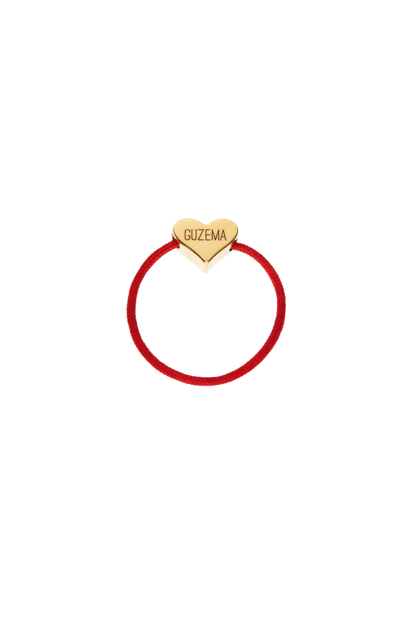 Rings Heart Cord ring, yellow gold with luxury craftsmanship from Guzema