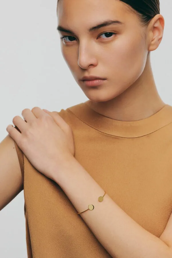 Bracelets Flat Bracelet, yellow gold for everyday elegance