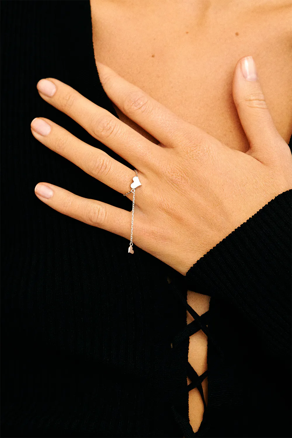 Rings Heart Transformer Ring, white gold with modern design available now