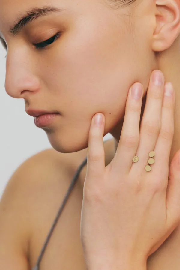 Rings Petal Flat Ring, yellow gold with modern design available now