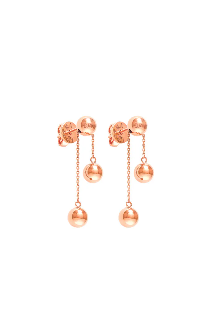 Earrings Orbs Transformer Earrings, rose gold for a unique and sophisticated look