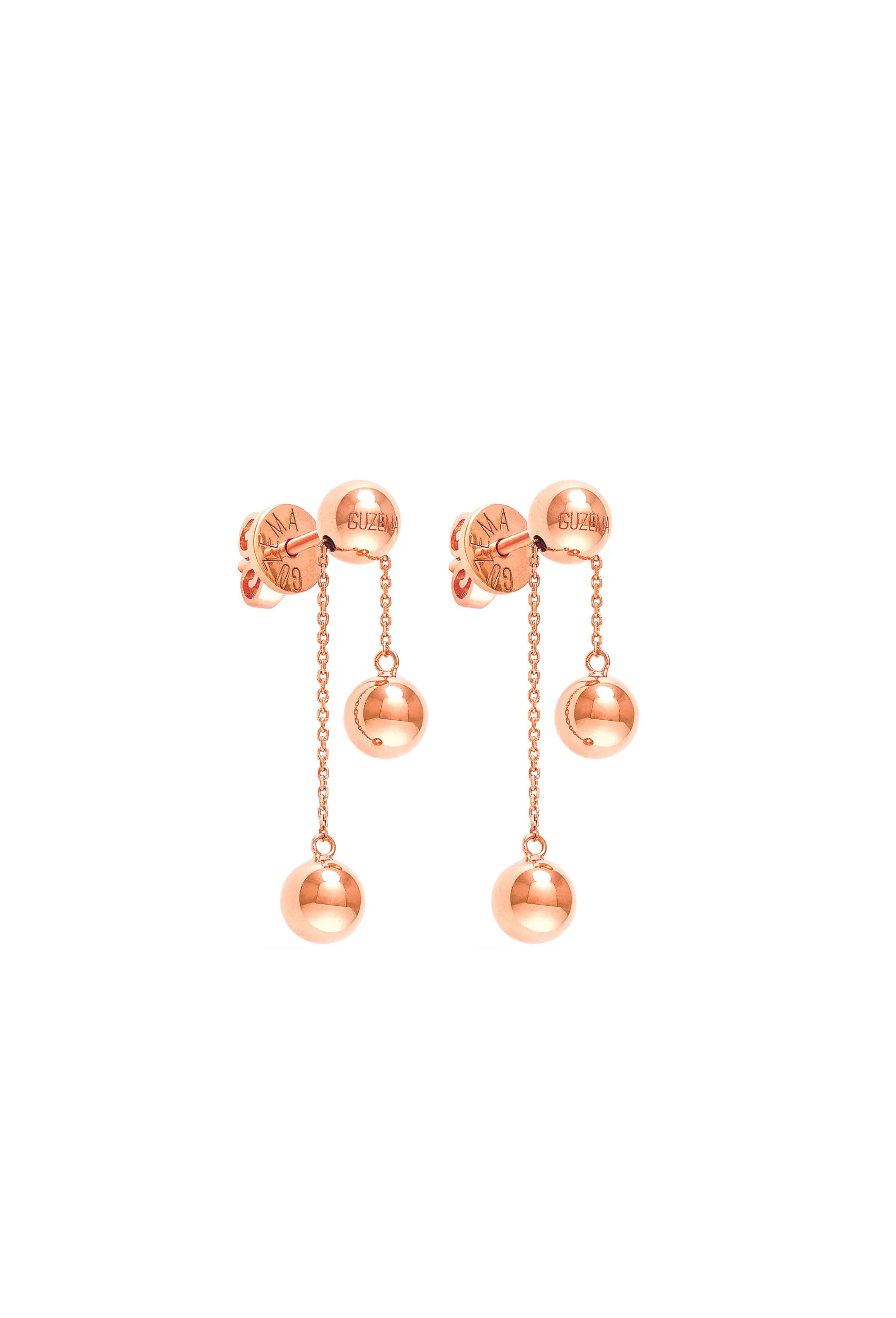 Earrings Orbs Transformer Earrings, rose gold for a unique and sophisticated look