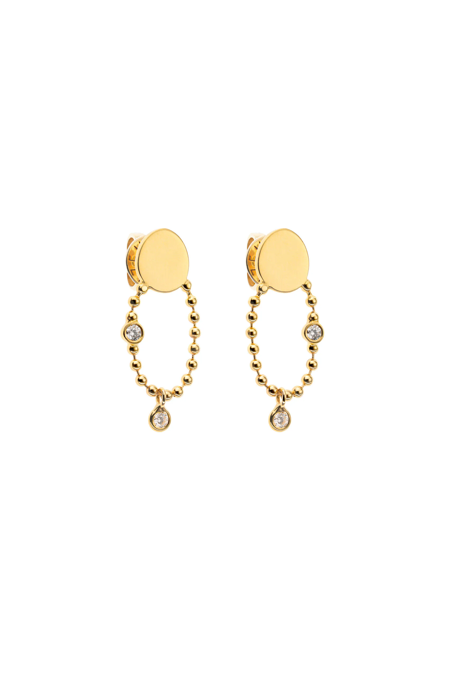 Eternal Earrings, diamonds, yellow gold