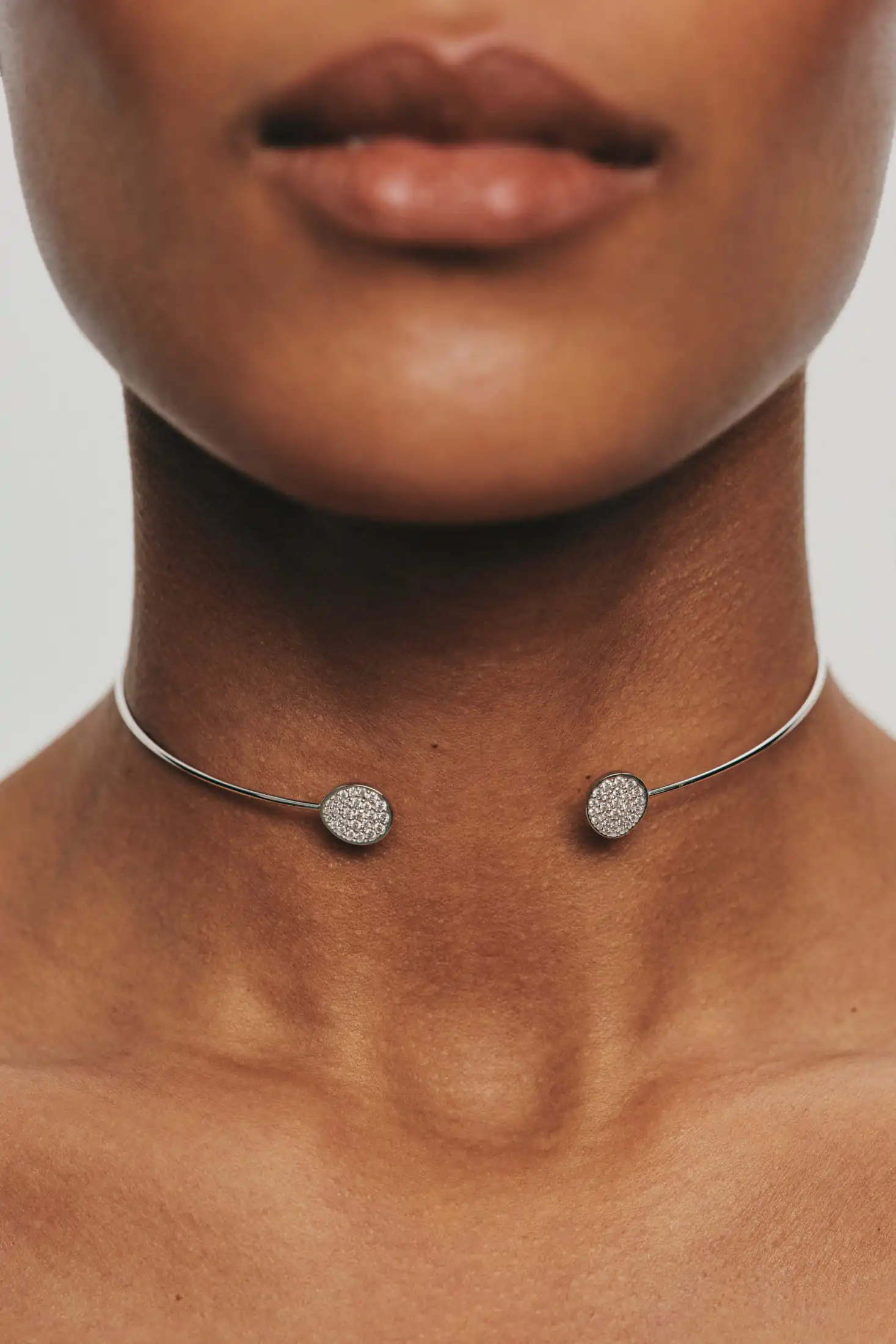 Chokers Flat Choker, diamonds, white gold available online with unique design