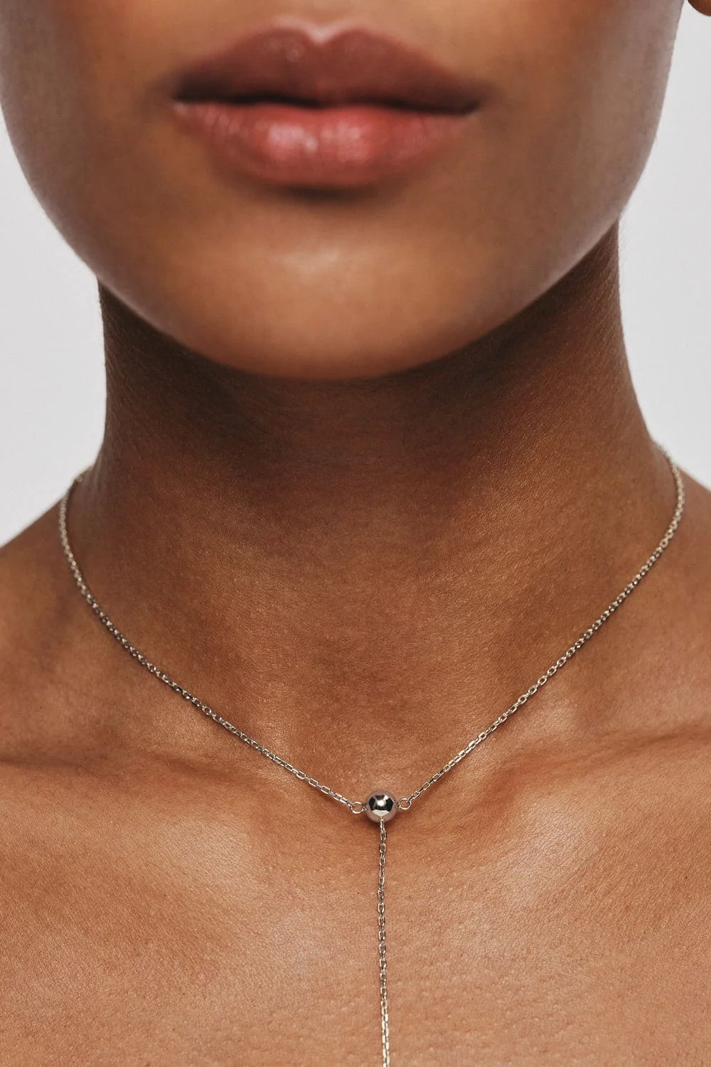 Custom Necklaces Duo Transformer Necklace, white gold for a luxurious style