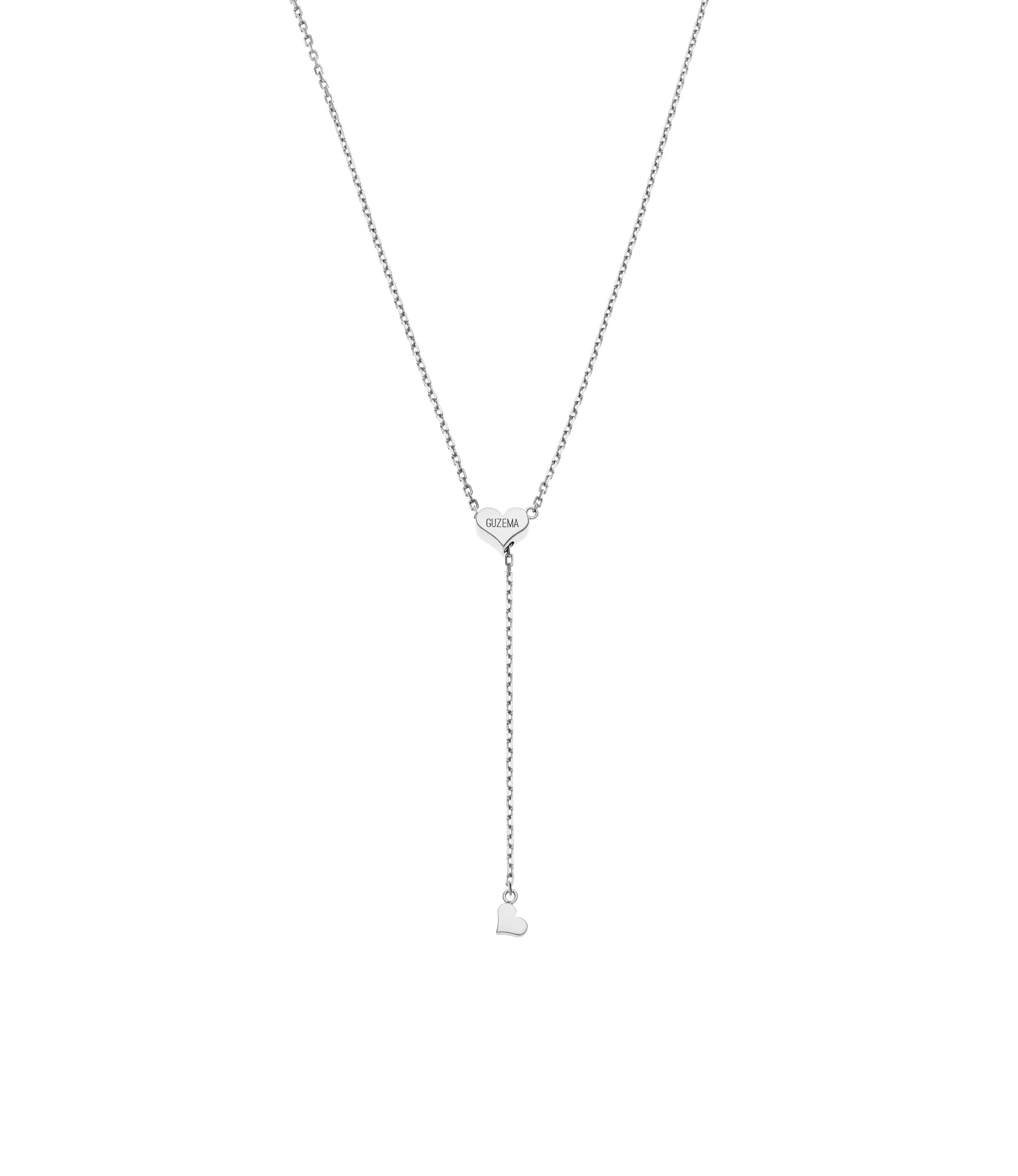 Custom Necklaces Heart Transformer Necklace, white gold for a luxurious style
