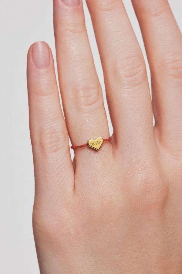 Rings Heart Cord ring, yellow gold available online with expert craftsmanship
