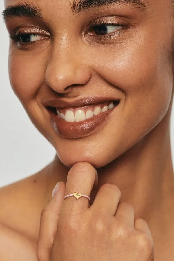 Rings Heart Cord ring, yellow gold with modern design available now