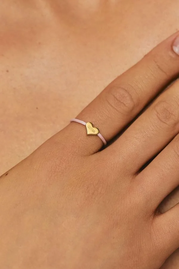Rings Heart Cord ring, yellow gold available online with expert craftsmanship