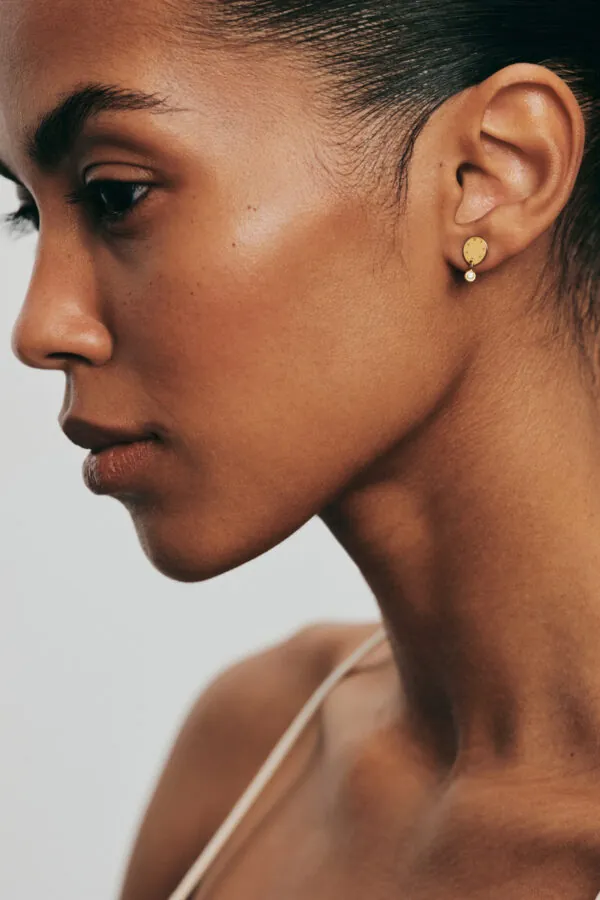 Earrings Solo Diamond Eternal Earrings, yellow gold for stylish and elegant looks