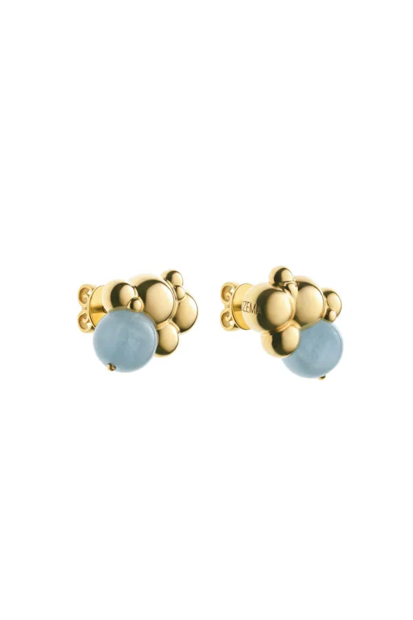Earrings Nubes Earrings, yellow gold for a unique and sophisticated look