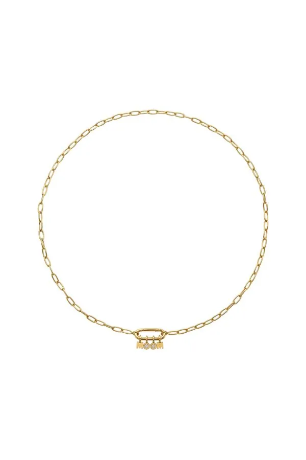 Exclusive Necklaces MOM Necklace, diamond, yellow gold from Guzema