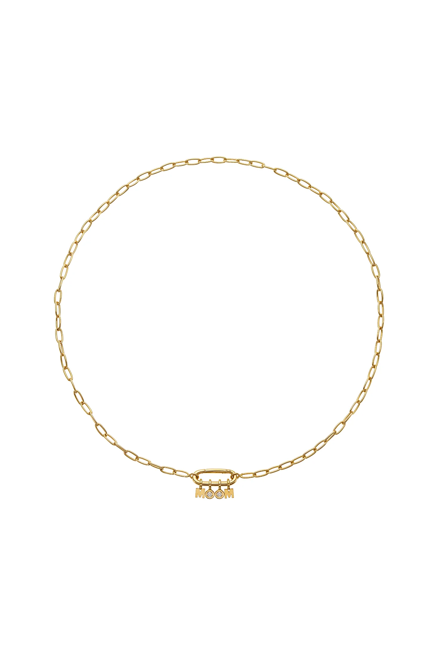 Necklaces MOM Necklace, diamond, yellow gold with fast delivery from Guzema