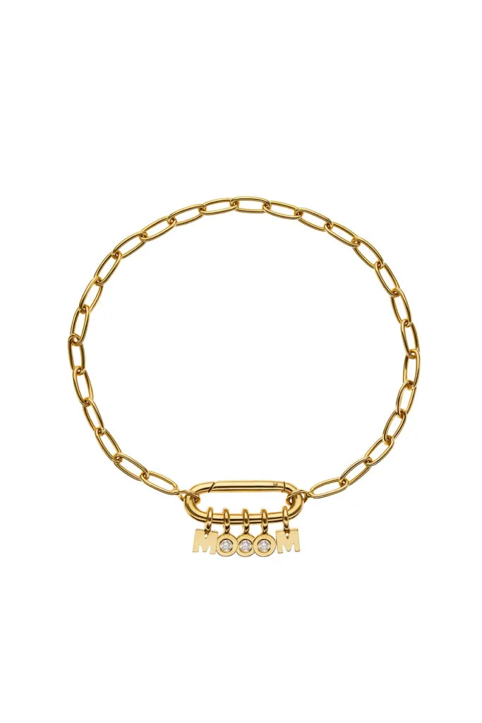 Bracelets MOM Bracelet, diamond, yellow gold with modern elegance