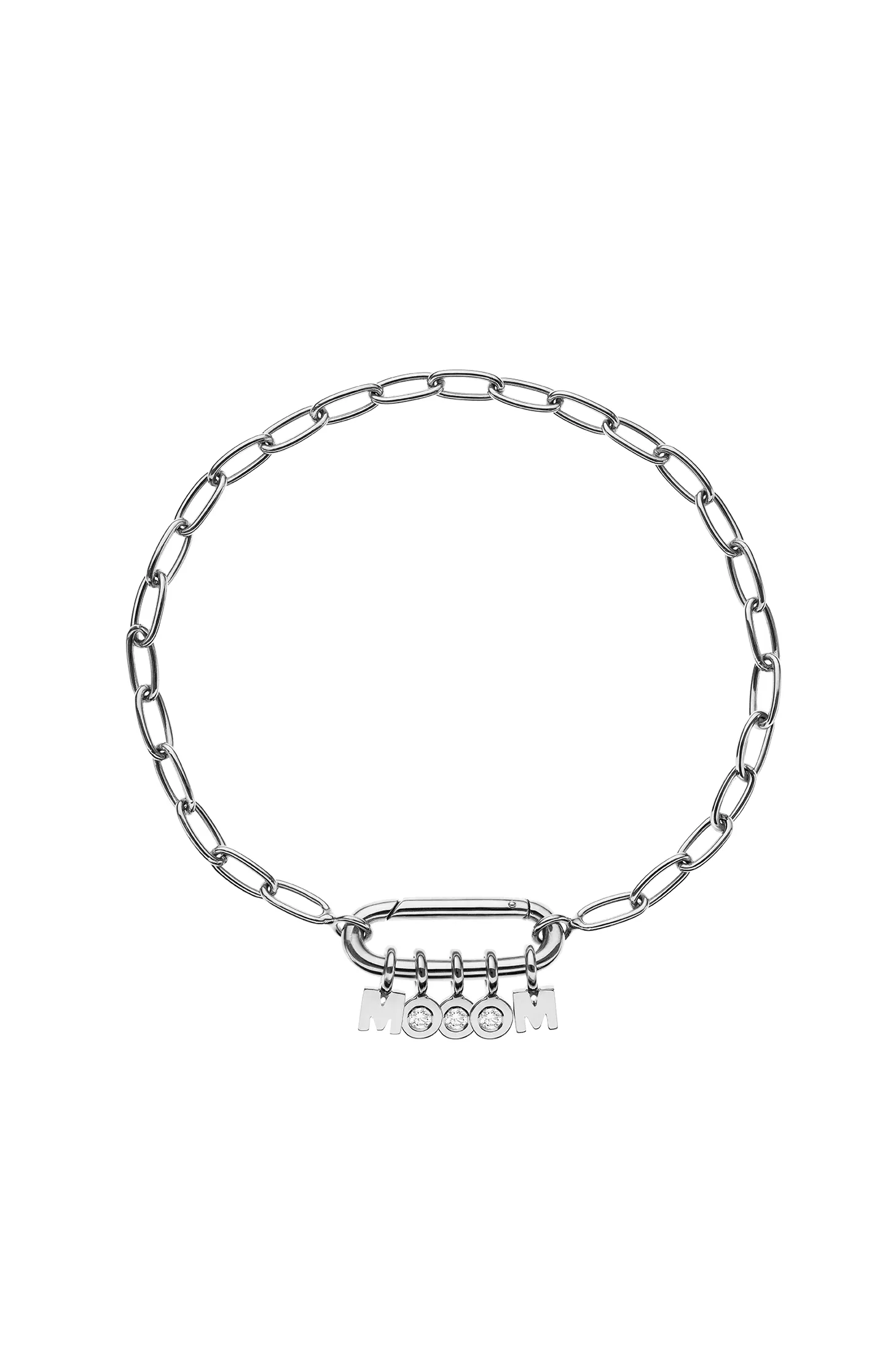 Bracelets MOM Bracelet, diamond, white gold for everyday elegance