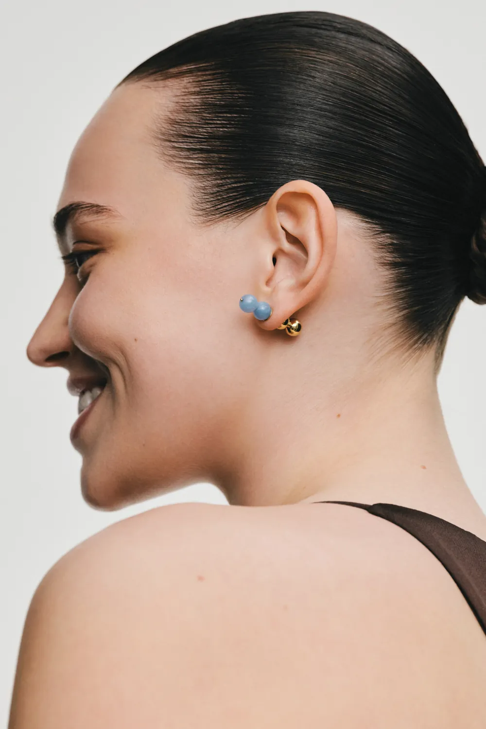 Brooches Celestial Blue Convertible Earring-Brooch for a sophisticated look