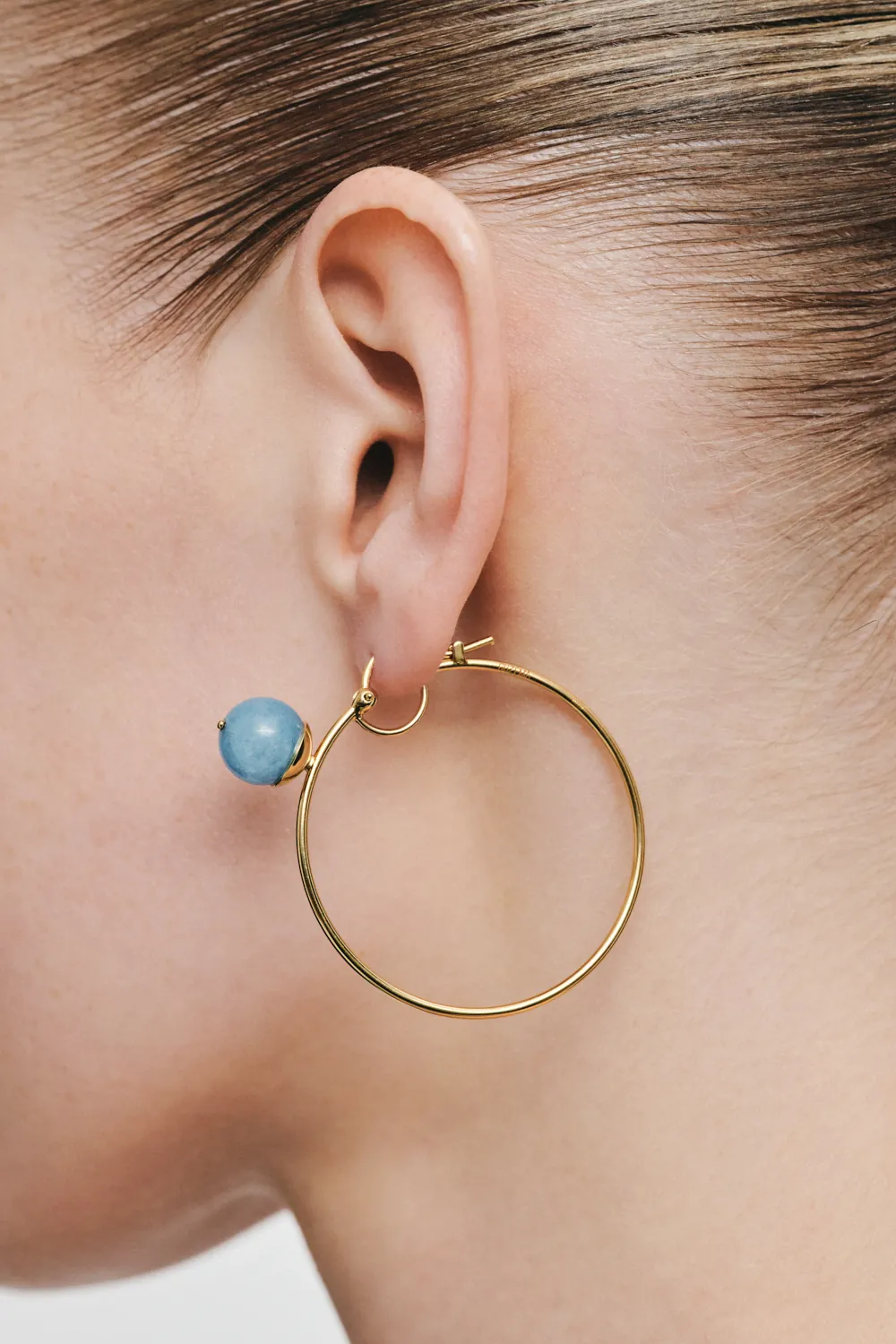 Earrings Celestial Blue Hoop Earrings for stylish and elegant looks