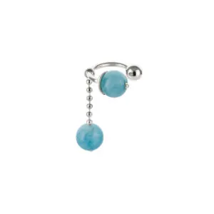 Celestial Blue Ear Cuff, white gold