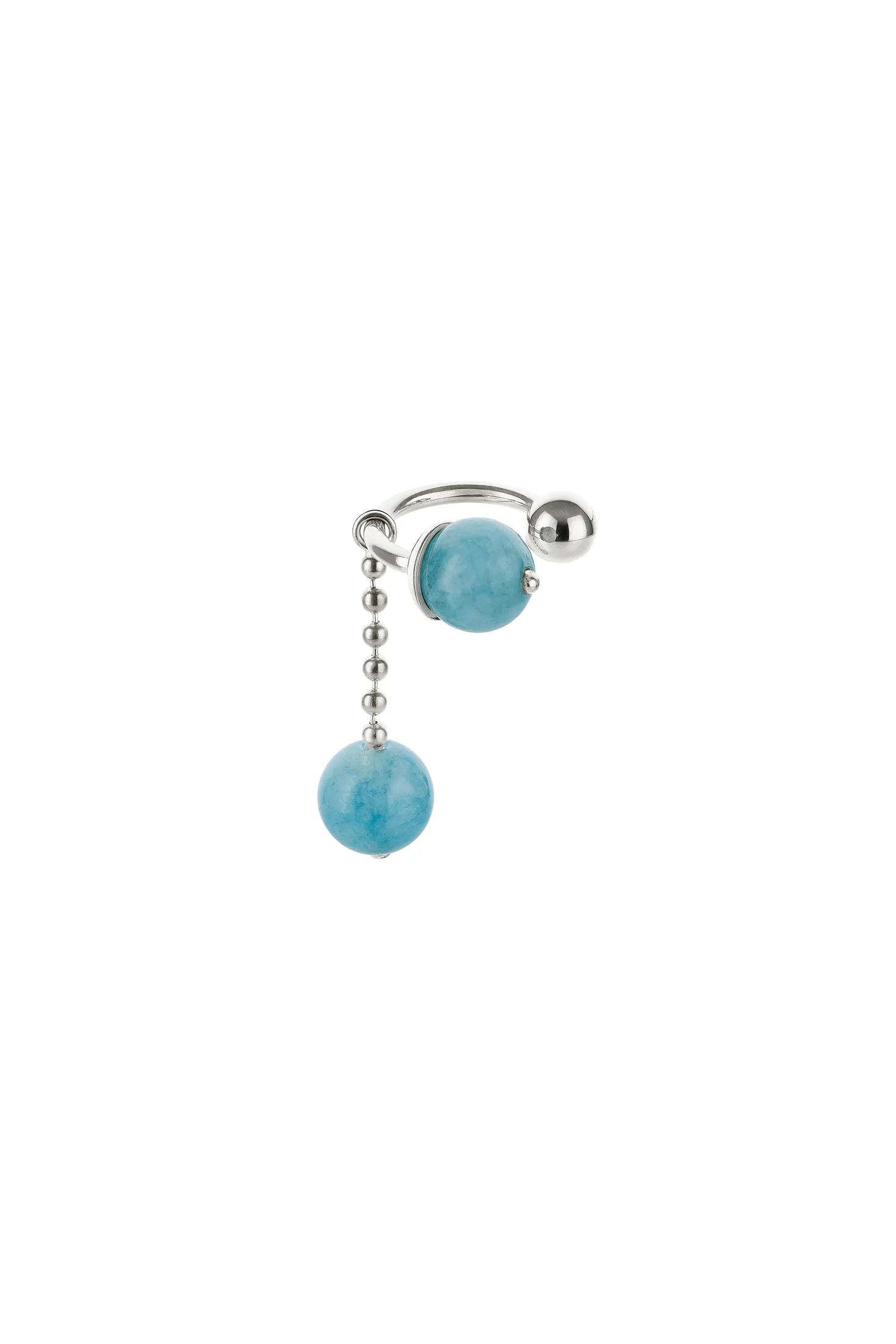 Cuffs Celestial Blue Ear Cuff, white gold available online with fast delivery