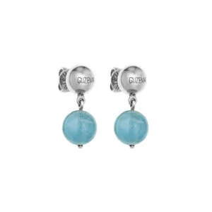 Celestial Blue Earrings, white gold