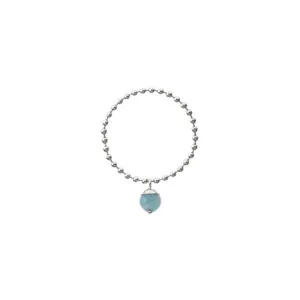 Celestial Blue Pendant Ring, white gold
