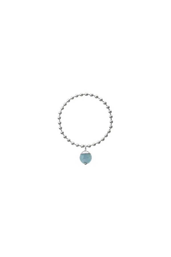 Rings Celestial Blue Pendant Ring, white gold with modern design available now