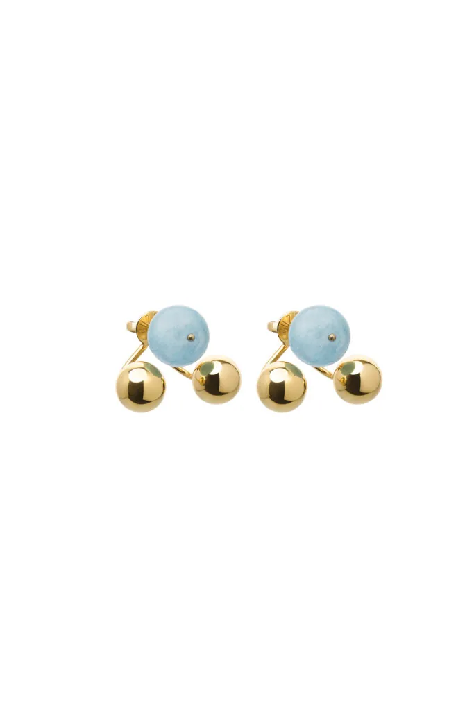 Trio Celestial Blue Earrings