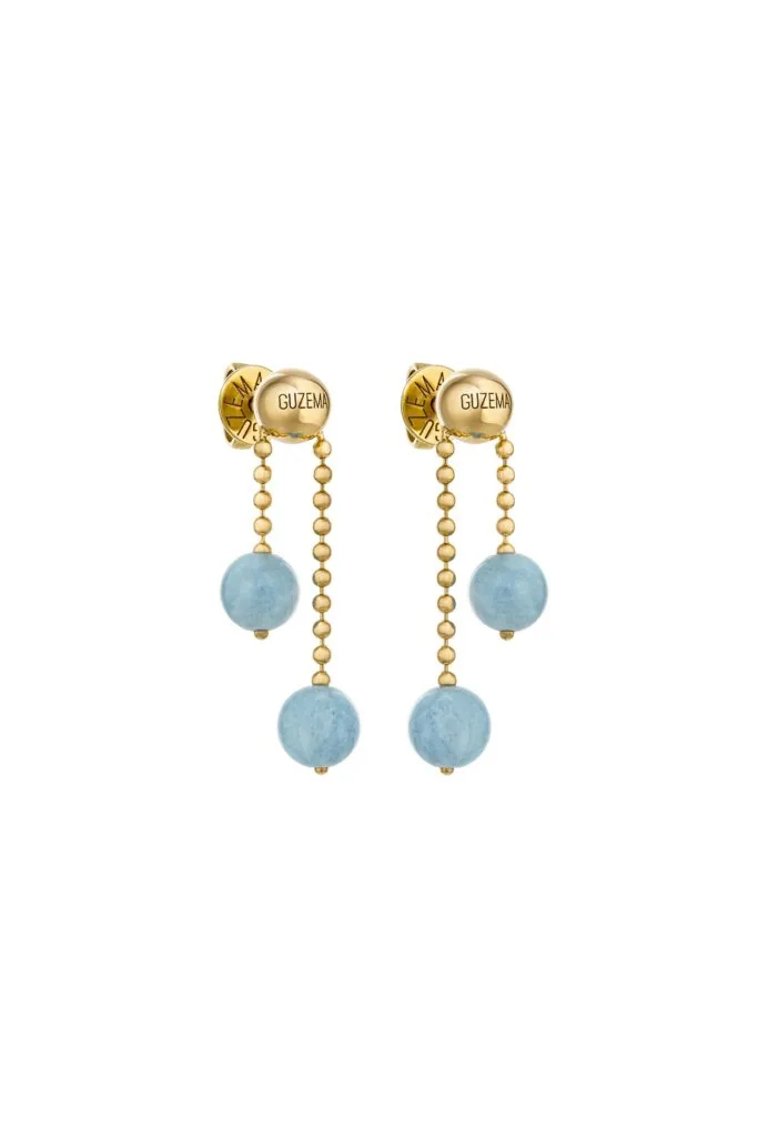 Celestial Blue Duo Drop Earrings