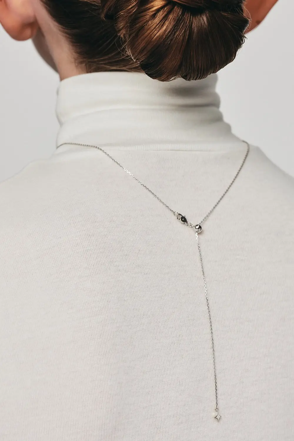 Exclusive Necklaces Mini Star Pendant, diamonds, white gold from Guzema