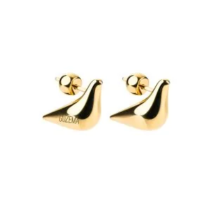 Bird Girl Stud Earrings, yellow gold