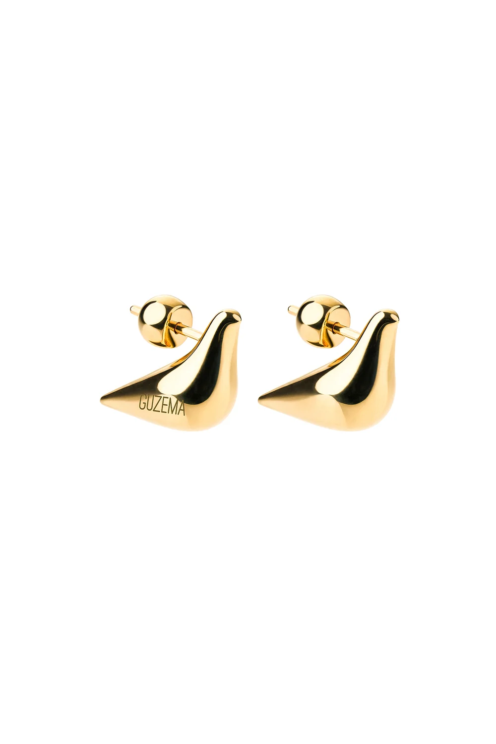 Earrings Bird Girl Stud Earrings, yellow gold for stylish and elegant looks