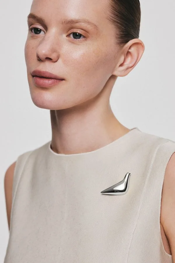 Brooches Bird Girl Brooch, white gold with unique touch available online