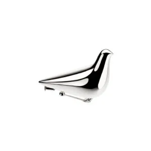 Bird Girl Sculptural Brooch, white gold