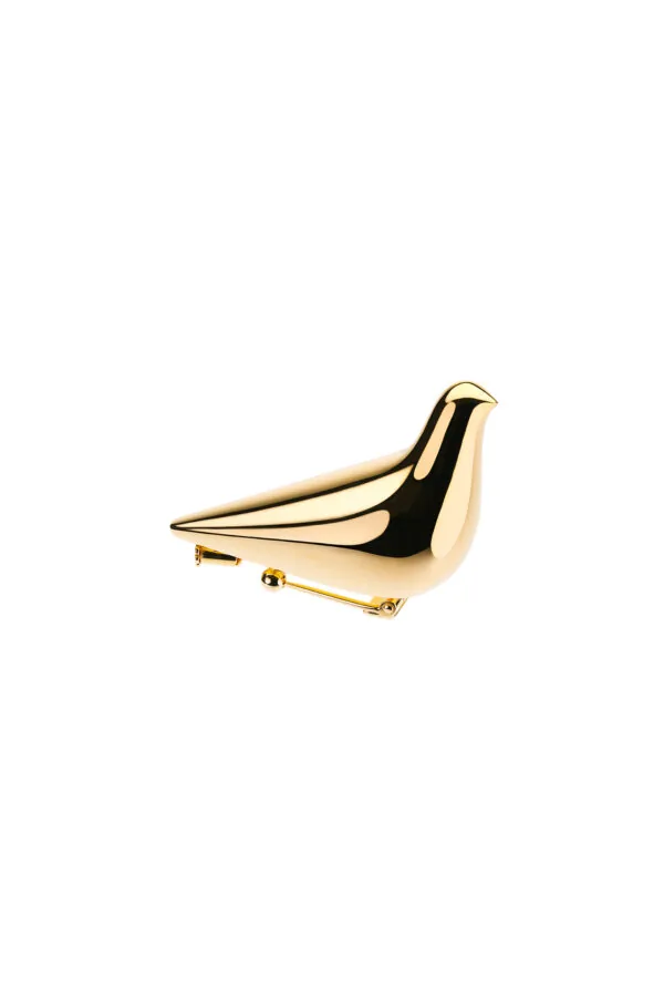 Brooches Bird Girl Sculptural Brooch, yellow gold for personalized elegance