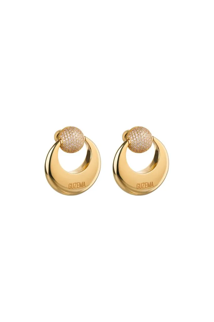 Moon and Sun Stud Earrings
