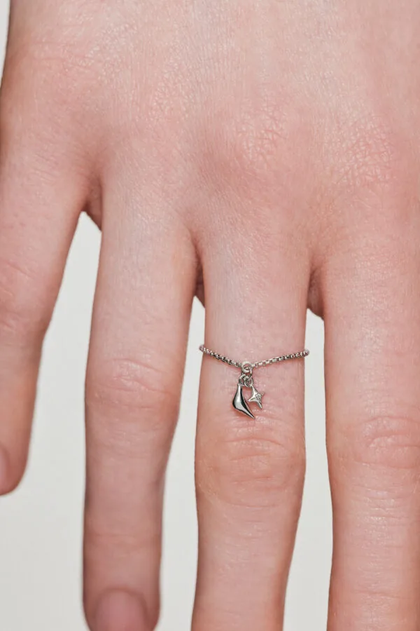 Rings Bird Girl Charm Ring, white gold available online with expert craftsmanship