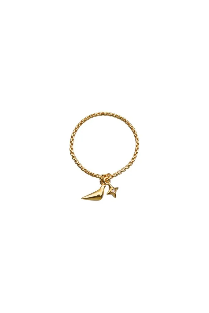 Bird Girl Charm Ring