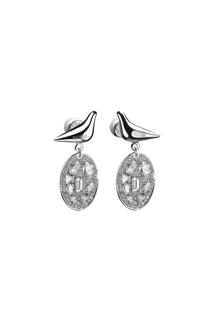 Enchanted Mirror Pavé Drop Earrings