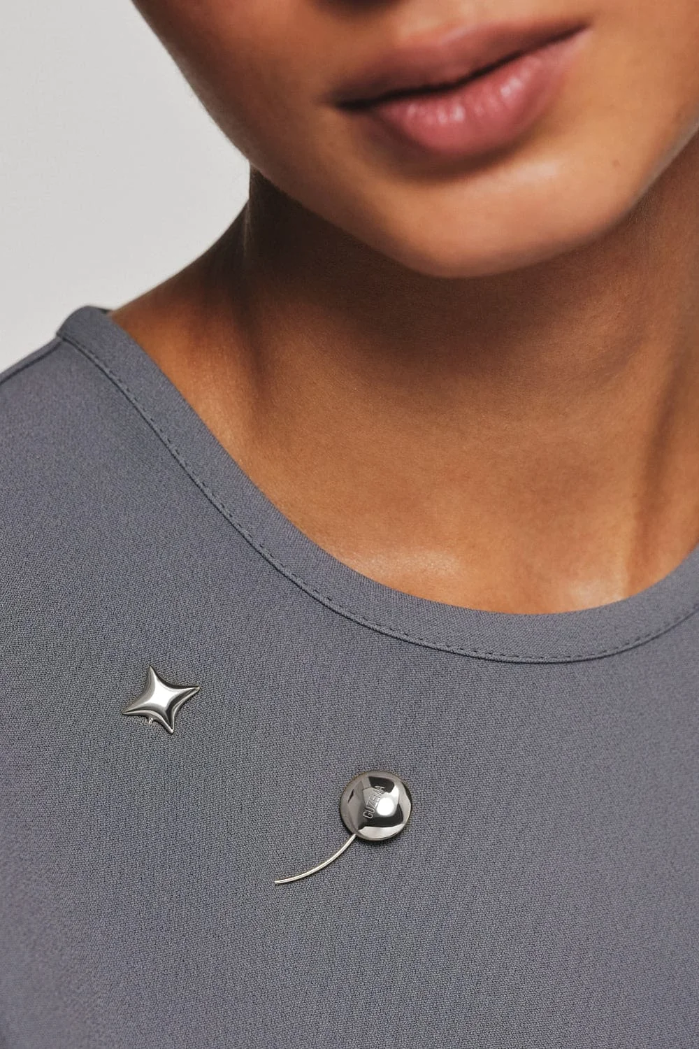 Brooches Star Brooch, white gold with unique touch available online