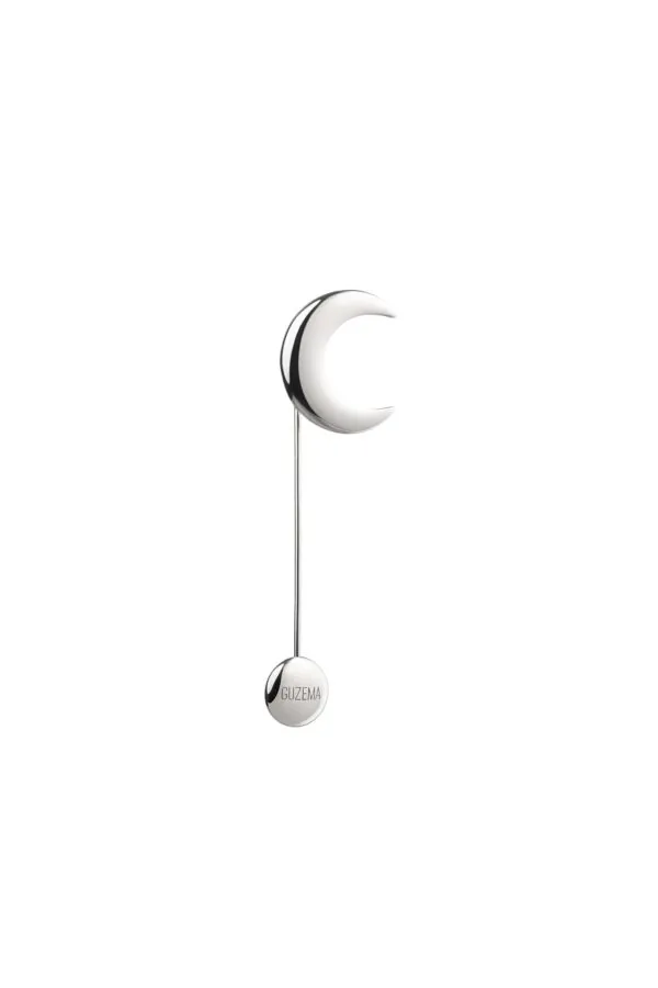 Brooches Moon Brooch, white gold with unique touch available online