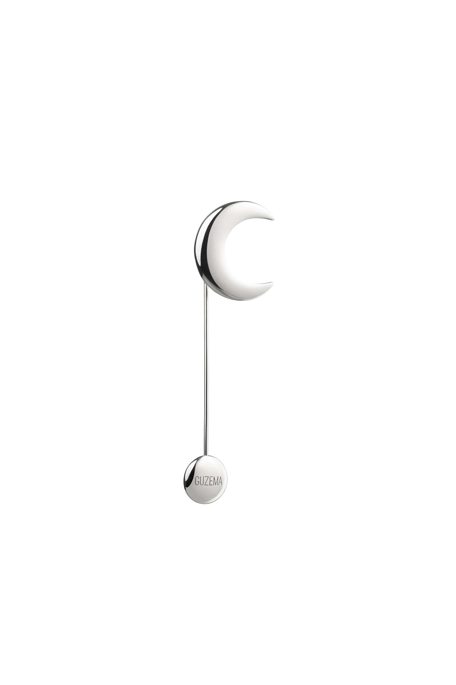 Brooches Moon Brooch, white gold with unique touch available online